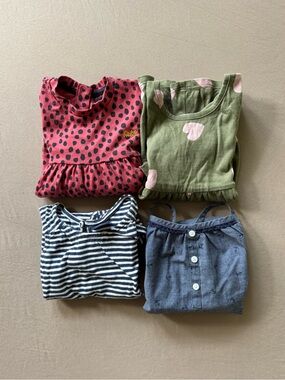 Toddler Girls Romper & Dress Bundle